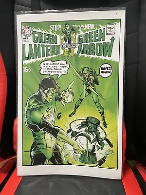 Buy Green Lantern Green Arrow #76 Neal Adams Art Signed Cover Print • 180.95£