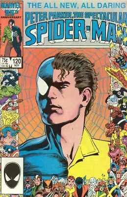 Buy Spectacular Spider-Man Peter Parker #120D FN 1986 Stock Image • 5.61£