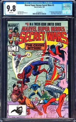 Buy Marvel Super Heroes Secret Wars #3 CGC 9.8 (1984) 1st App Of Volcana! KEY! L@@K! • 143.91£