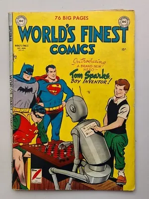 Buy World's Finest Comics #49 Vg (4.0) Robot Cover Dc Superman Batman Robin ** • 299.99£