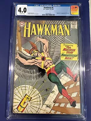 Buy DC Comics - HAWKMAN #4 (Zatanna 1st Appearance & Origin) CGC 4.0 VG - 1964 • 355.77£