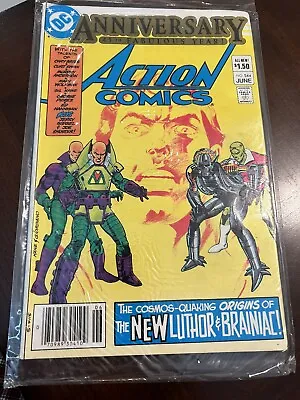 Buy Action Comics #544 Newstand -45th Anniversary Issue (1983) 1st App Luthor Armor  • 16.09£