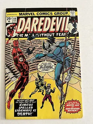 Buy Daredevil Comic Book #118 Marvel Comics 1975 F/VF (7.0), 1st Blackwing App • 9.55£