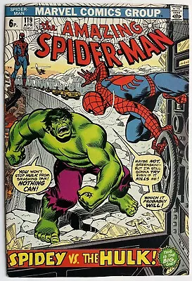 Buy Amazing Spider-Man #119 (1973) Spider-Man Vs Hulk Classic Cover • 69.95£