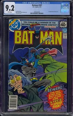 Buy Batman #307 Cgc 9.2 1st Lucius Fox Newsstand • 185.78£