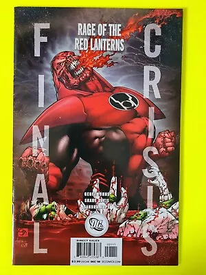 Buy Final Crisis Rage Of The Red Lanterns #1 (2008) DC Comics Geoff Johns • 11.95£