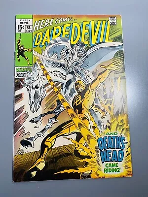 Buy Daredevil #56 (1969) Marvel Comics Death's Head 1st Appearance! • 23.99£
