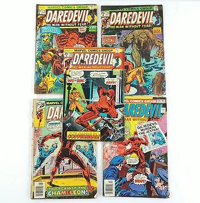 Buy Daredevil #110 114 124 134 135 Low Grade Lot (1974 Marvel Comics) Man-Thing • 16.08£
