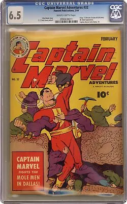 Buy Captain Marvel Adventures #32 CGC 6.5 1944 0990638011 • 249.42£