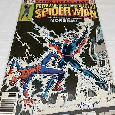 Buy Spectacular Spider-Man #38 NEWSSTAND (1980) KEY Morbius Cured Milgrom Mid Grade • 9.93£