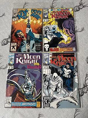 Buy Marc Spector Moon Knight #35, 36, 37, 38. 4 Part Blood Brothers Story, Marvel’91 • 16.50£