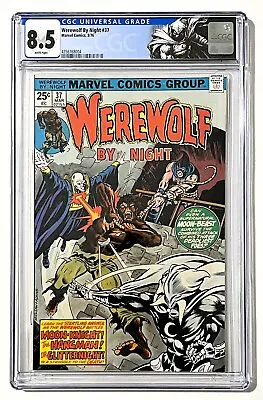 Buy Werewolf By Night #37 - Cgc 8.5 - 3rd App Moon Knight - Marvel 1976 - Custom Lab • 94.18£