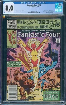 Buy Fantastic Four #239 Marvel Comic 2/82 1st App Aunt Petunia, Lockjaw App CGC 8.0 • 80£
