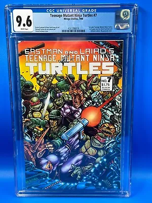 Buy Teenage Mutant Ninja Turtles #7 - Mirage Studios - CGC 9.6 NM+ - TMNT • 113.96£