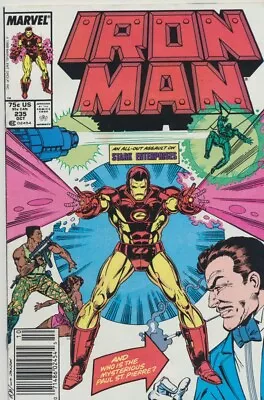 Buy 🦸IRON MAN🦸 Volume 1, Issue 235: Epitaph In Grey - Marvel, October 1988 - VG/F • 3.25£