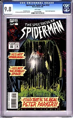 Buy Spectacular Spider-man #222 - Cgc 9.8 Wp - Direct Edition - Not Ben - Not Peter? • 118.59£