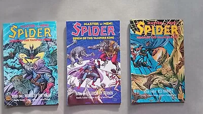 Buy MASTER OF MEN - THE SPIDER Reign Of The Vampire King #1-#3 Eclipse Books - 1992 • 15£