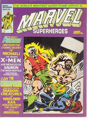 Buy Marvel Super-Heroes, UK, #370, 1981, Avengers, X-Men, Champions, John Byrne • 3.50£