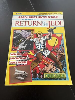 Buy Star Wars Return Of The Jedi Marvel UK 20th April 1985 Issue 96 • 2.49£
