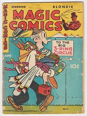 Buy MAGIC COMICS #107 DAVID McKAY 1948 BLONDIE LONE RANGER FLASH GORDON POPEYE • 19.98£