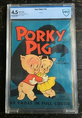 Buy Four Color #16 Dell 1942  1st Appearance Of Porky Pig #1  CBCS 4.5 18062CDFD003 • 1,240£