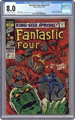 Buy Fantastic Four Annual #6 CGC 8.0 1968 4384199007 1st App. Franklin Richards • 433.12£