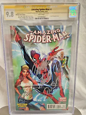 Buy Amazing Spider-Man #1 Signed SS X6 Stan Lee CGC 9.8 Ramos, J CAMPBELL, SLOTT 201 • 1,273.60£