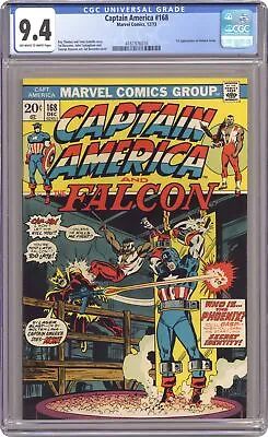 Buy Captain America #168 CGC 9.4 1973 4161976016 • 252.89£