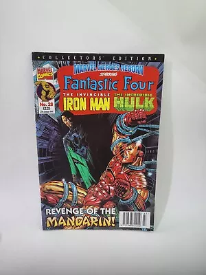 Buy Vintage Marvel Heroes Reborn Fantastic Four Iron Man Hulk No.28 Comic 1999 • 3.99£