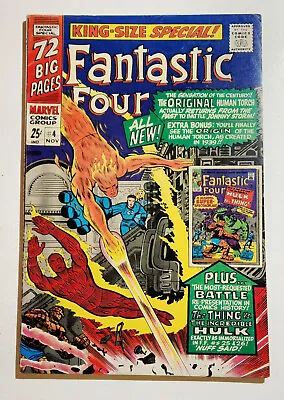 Buy FANTASTIC FOUR KING-SIZE SPECIAL, ANNUAL #4 Jack Kirby, Stan Lee HULK Vs THING • 19.95£