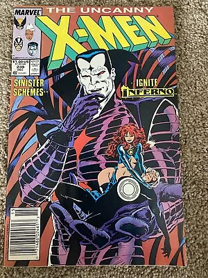 Buy Uncanny X-Men #239 1st Cover App Mr. Sinister Marvel 1988 Newsstand Edition-Fine • 14.39£
