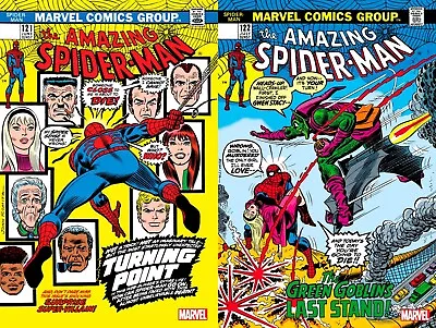 Buy Amazing Spider-man 121 122 Facsimile Foil Set Exclsuive 2023 Edition Nm Marvel • 55.33£