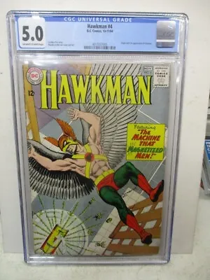 Buy Hawkman #4 CGC 5.0 1st Zatanna Off-White To White • 613.69£