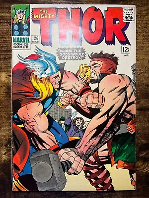 Buy Thor #126, Marvel 1966, FN-/FN Condition, Thor Vs Hercules • 137.96£