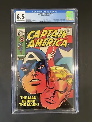 Buy Captain America # 114 CGC Graded 6.5 1969 • 119.93£