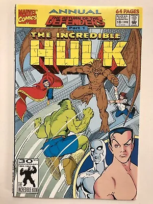 Buy INCREDIBLE HULK ANNUAL #18  MARVEL COMICS 1992  RETURN OF THE DEFENDERS Pt 1 • 3.95£