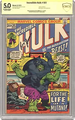 Buy Incredible Hulk #161 CBCS 5.0 SS Roy Thomas 1973 23-0AE1106-065 • 100.08£