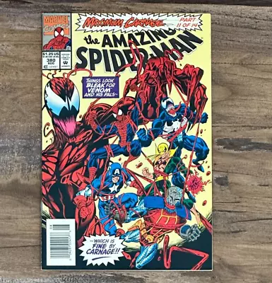 Buy Amazing Spider-Man #380 (1993) Max Carnage Newsstand Part 11 Of 14 Marvel Bagley • 6.43£