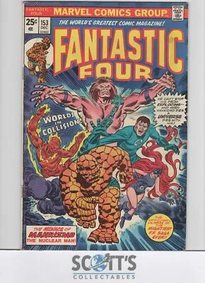 Buy Fantastic Four  #153   Vg/fn    Mark Jewelers Insert  • 12.95£