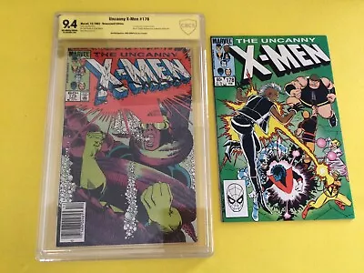 Buy X-Men #176 John Romita Jr Signature CBCS 9.4 And Signed #178 Marvel 1983 • 100.53£