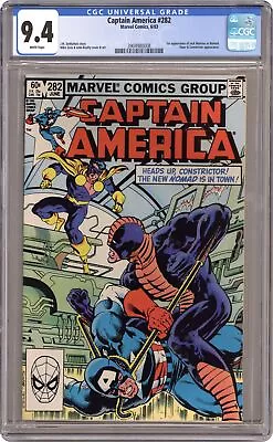 Buy Captain America #282 CGC 9.4 1983 3904980008 • 57.57£