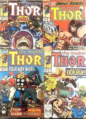 Buy Thor. 1st Series # 427-429 & 431. (4 Issue Lot). Dec-apr. 1990-91. Fn To Vfn- • 11.69£