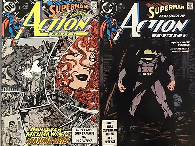 Buy Superman Featured In Action Comics No’s 644 - 645 VF 1989 • 7.99£