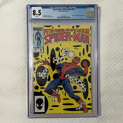 Buy 8.5 CGC Spectacular Spider-Man #99 🔑 2nd Spot Marvel Comics 1985 Trimpe Milgrom • 59.30£