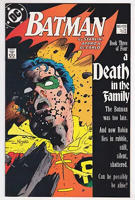 Buy Batman #428 Near Mint Minus 9.2 The Joker Death Of Jason Todd 1988 • 39.57£