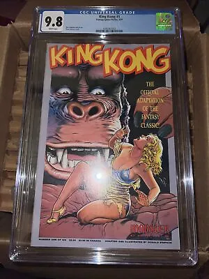 Buy King Kong #1 (1991) CGC 9.8 White! Classic Dave Stevens Cover! Fantagraphics! • 197.14£