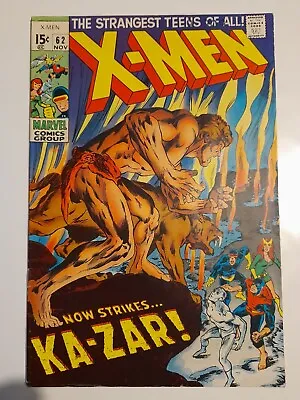 Buy Uncanny X-Men #62 Nov 1969 VGC 4.0 1st Team App Of The Savage Land Mutates • 34.99£