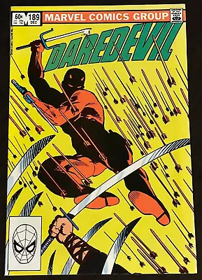 Buy Marvel Comics Daredevil #189 Frank Miller Cover Art Death Of Stick • 6.01£