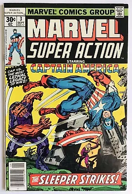 Buy Marvel Super Action #3 (1977) Captain America; Marvel Comics; VF- • 6£