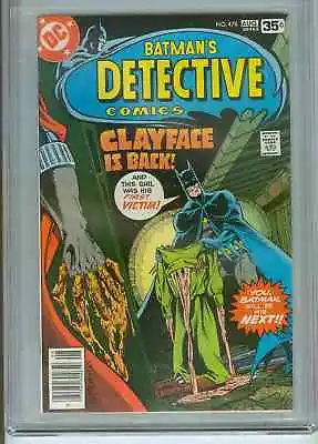 Buy Detective Comics #478  (Clayface)  CGC 9.4 White Pages  • 78.99£